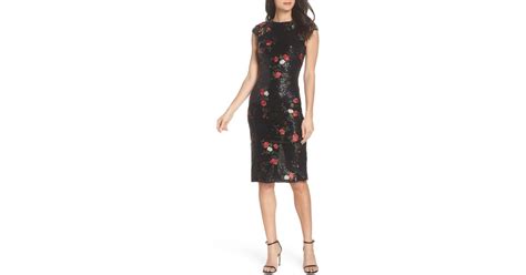 Young women looking to impress at their prom and older women looking for fabulous evening attire or a flattering cocktail dress need look no further than mac duggal. Mac Duggal Sequin & Embroidery Sheath Dress in Black Rose (Black) - Lyst