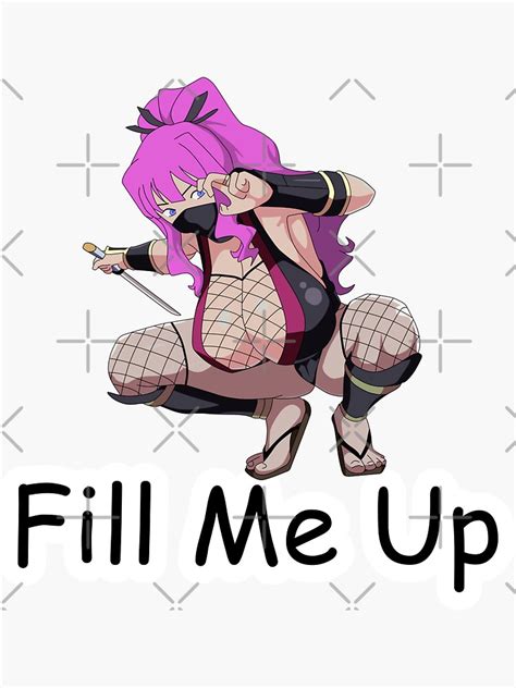 Fill Me Up Anime Girl Sticker For Sale By ArthurPoe Redbubble