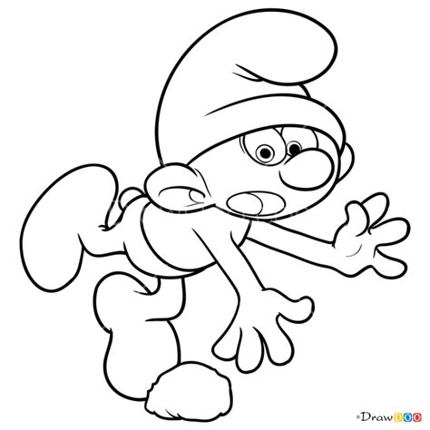 How To Draw Clumsy Smurfs