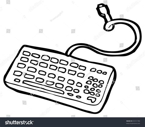 We chose most funny keyboard cartoons for you. Computer Keyboard Cartoon Raster Version Stock ...