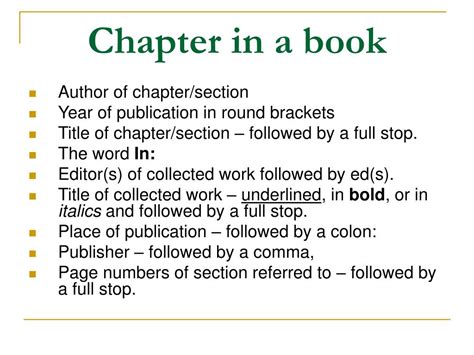 How To Reference A Chapter In A Book Apa