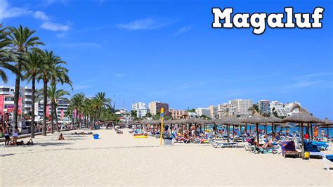 Magaluf Beach And Popular Resort Mallorca Youtube