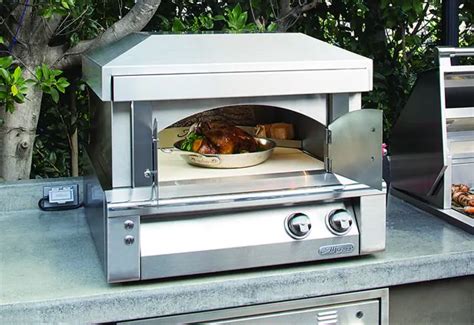 Alfresco 30 Inch Countertop Propane Outdoor Pizza Oven Plus Specs