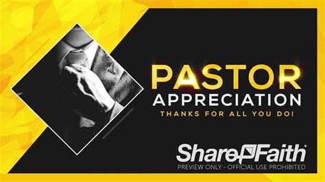Pastor Appreciation Church Motion Graphic Youtube