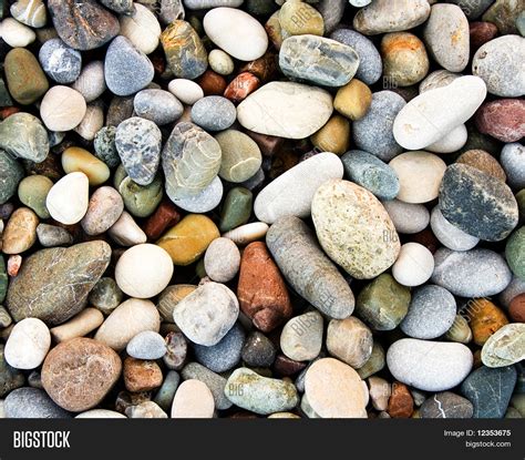 Pebbles On Beach Image And Photo Free Trial Bigstock