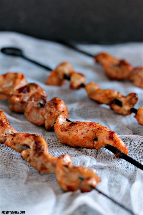 Marinade the chicken before cooking to make sure the end result is extra flavourful and succulent. Grilled Chicken Skewers
