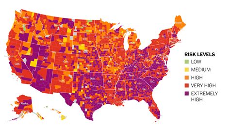 See Covid Risk In Your County And A Guide For Daily Life Near You The New York Times