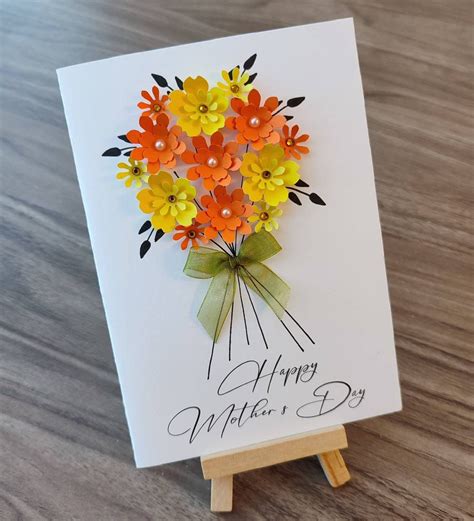 Mother S Day Card Happy Mother S Day Card Handmade Etsy Uk Happy Mother S Day Card Cards
