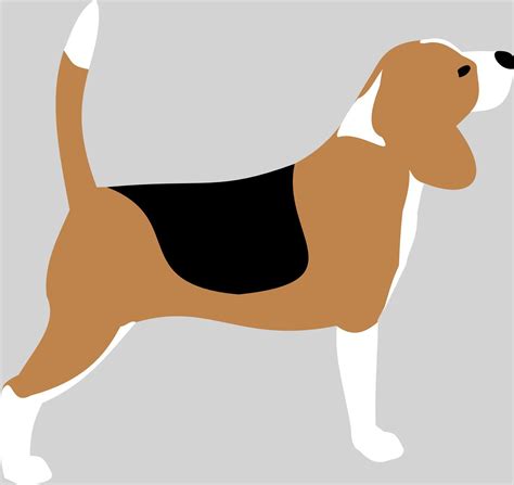 Beagle Silhouette Vector Drawing Beagle Beagle Puppy Drawings