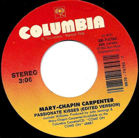 Mary Chapin Carpenter Passionate Kisses Edited Version 1992