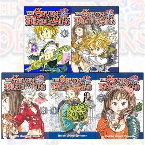 Seven Deadly Sins Series 1 Vol 1 To 5 5 Books Collection Set By Nakaba Suzuki By Nakaba Suzuki