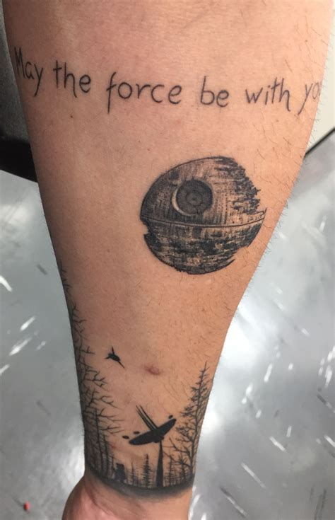 May The Force Be With You Star Wars Tattoo Tatuagem Tatto Starwars