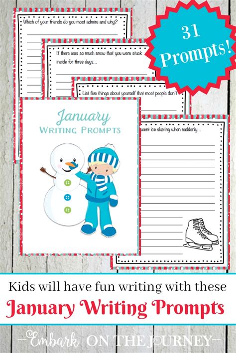 Printable February Writing Prompts Embark On The Journey