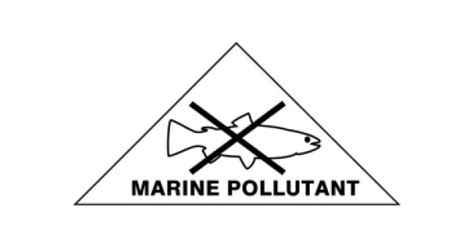 Marine Pollutant Warning Label Pack Of 10 Hazard Warning