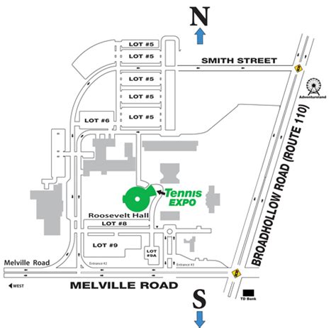 Map Of Farmingdale State College Roosevelt Hall For Long Island Tennis