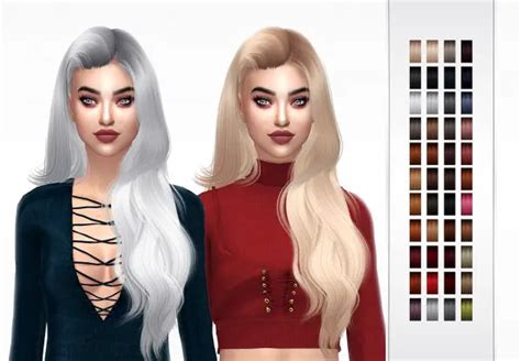 Sims 4 Hairs Frost Sims 4 Wingssims Oe0414 Hair Retextured