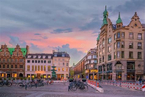 Copenhagen Downtown City Skyline In Denmark Editorial Stock Image