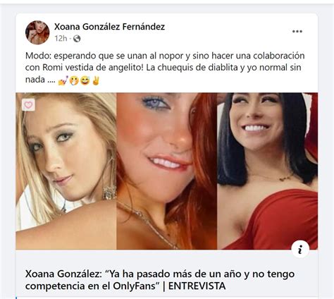 xoana gonzález facebook viral revela cómo sería colaboración con romina gachoy y fátima segovia