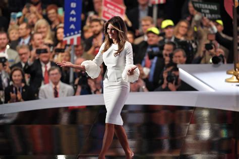 melania trump s speech may not have been original but her dress was the new york times