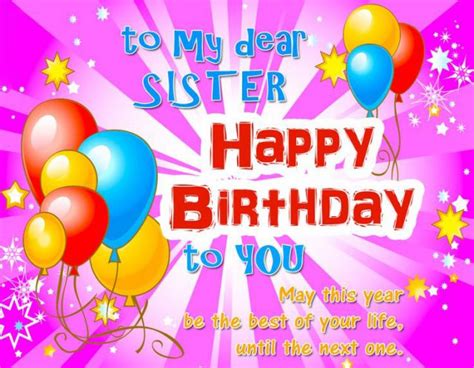 Happy Birthday Dear Sister You Are Amazing Happy Birthday Pictures