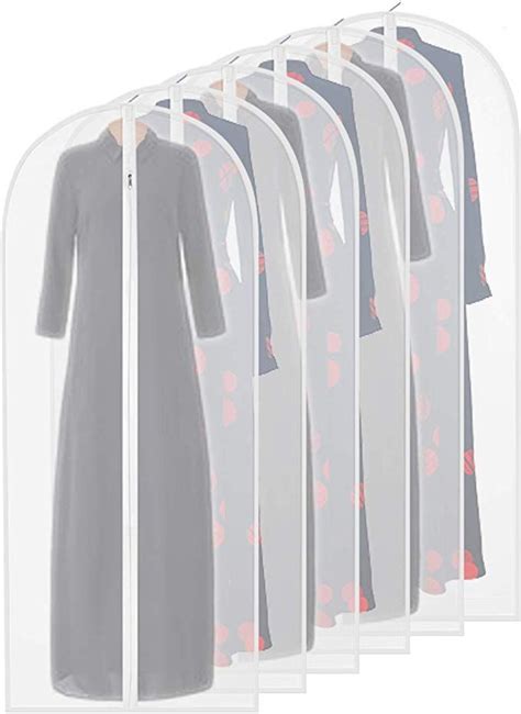 Garment Bag Clear55 Inch Long Dress Moth Proof Garment
