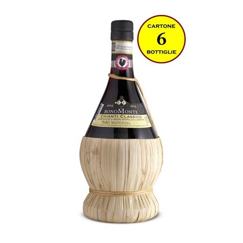 Chianti Classico Docg Fiasco 2018 Ml 750 Tenuta Bonomonte 6 Bottiglie