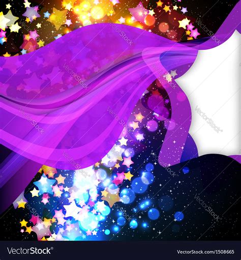 Bright Colorful Flying Stars Royalty Free Vector Image