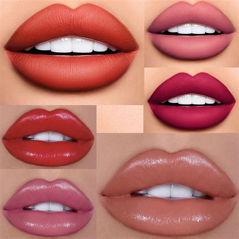 Colors Velvet Matte Lipstick Long Lasting Red Lips Makeup Nude Pink
