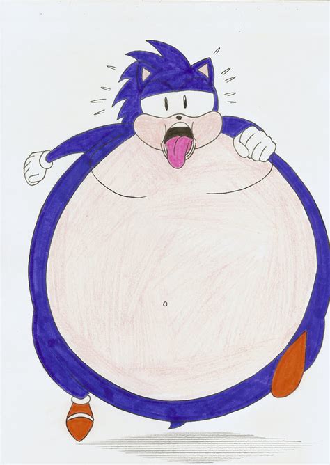 Obese Sonic By Robot001 On Deviantart