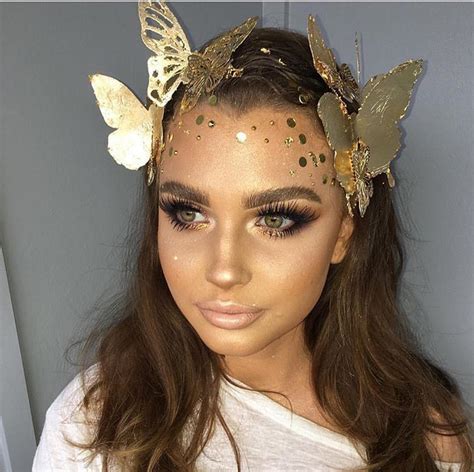 Halloween Makeup Ideas Gold Fairy Queen Fantasymakeup Fairymakeup