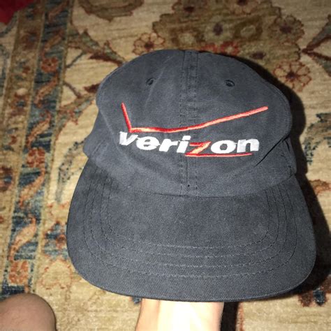 Vintage Worn Faded Perfectly Verizon Dad Hat Depop