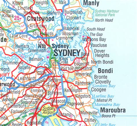 Sydney Map And Sydney Satellite Image