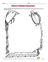 African Folktale Characters Printable (3rd - 5th Grade) - TeacherVision.com