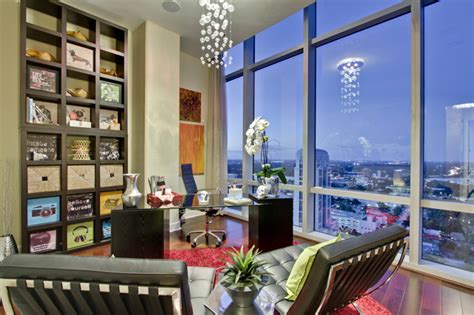 The Vue Penthouse Contemporary Home Office Orlando By Saya