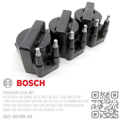 Bosch Ignition Coil Set Holden V6 3800 Ecotec And Supercharged 38l Motor