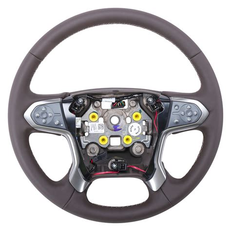 Acdelco® 84483769 4 Spoke Cocoa Leather Wrapped Steering Wheel