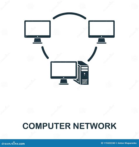 Computer Network Icon Line Style Icon Design Ui Illustration Of