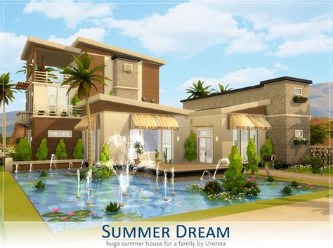 If you need to find out how to download houses, this is the place :) lol. Summer Dream House | Sims 4 Houses