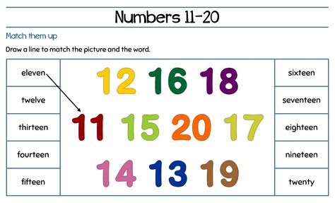 10 Best Large Printable Numbers 11 20