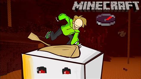 The Ghast Clutch Minecraft Speedrunner Vs 5 Hunters Rematch Animated