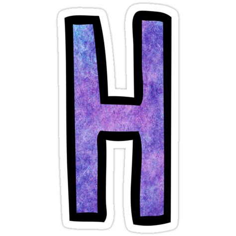 Letter H Stickers By Absdesigns Redbubble