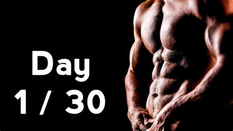 30 Days Six Pack Abs Workout Program Day 1 30 YouTube