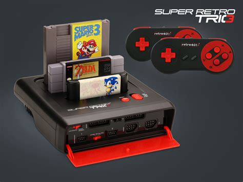 Super Retro Trio Videogame Console Pal 3 In 1 Nintendo Nes Snes