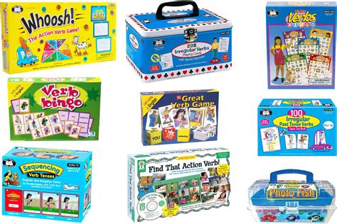 10 Action Verb Board And Card Games For Ela Or Esl Classrooms