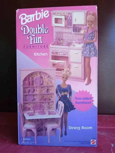 VINTAGE BARBIE DOUBLE Fun Furniture Kitchen And Dinning Room Mattel PicClick