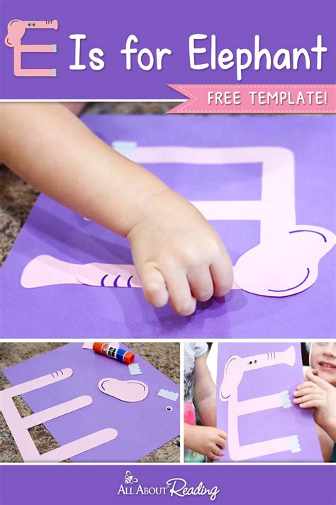 Printable Letter E Craft E Is For Elephant Free Download