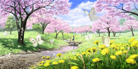 Spring Season Anime Wallpapers Wallpaper Cave
