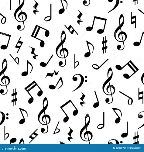 Music Notes Pattern Seamless Stock Illustrations 4620 Music Notes