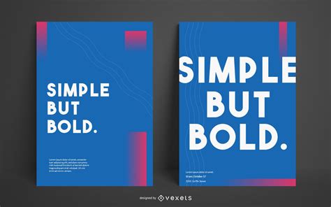 Simple Bold Editable Poster Template Vector Download
