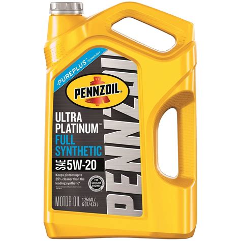 Pennzoil Full Synthetic Engine Oil 5w 20 5 Quart